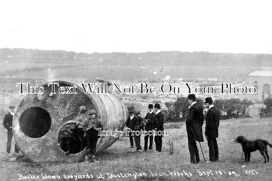 CU 1664 - Boiler Blown 500 Yards, Distington Ironworks, Cumbria 1909