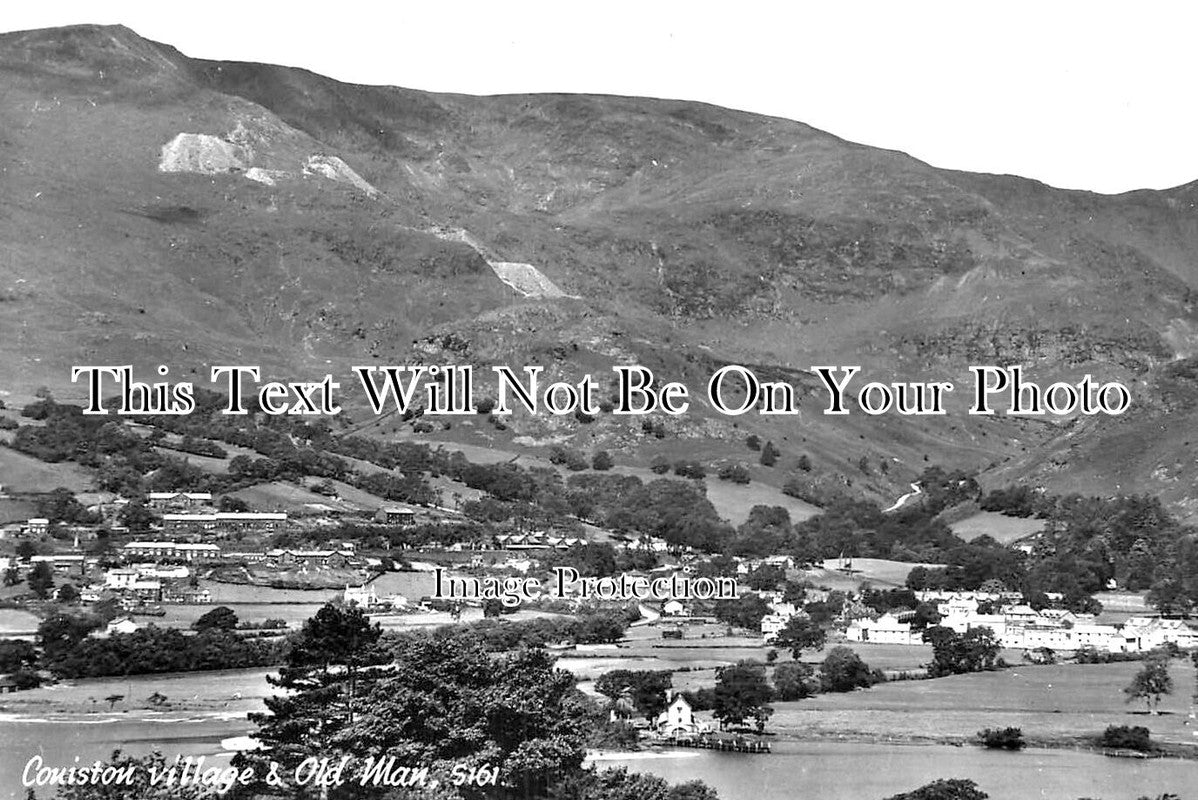 CU 1703 - Coniston Village & Old Man, Cumbria