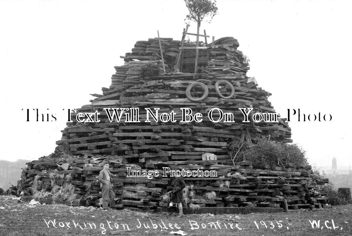 CU 1725 - Workington Jubilee Bonfire, Cumbria 1935