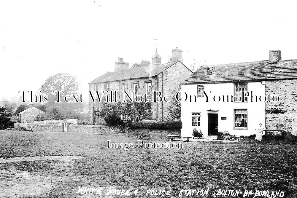 CU 1729 - White House & Police Station, Bolton By Bowland, Cumbria c1910