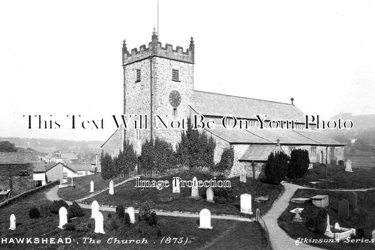 CU 1775 - The Church, Hawkshead, Cumbria