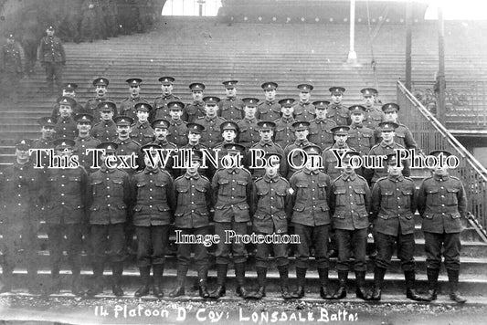 CU 1785 - 14 Platoon, D Coy, Lonsdale Batt, Border Regiment, Cumbria WW1