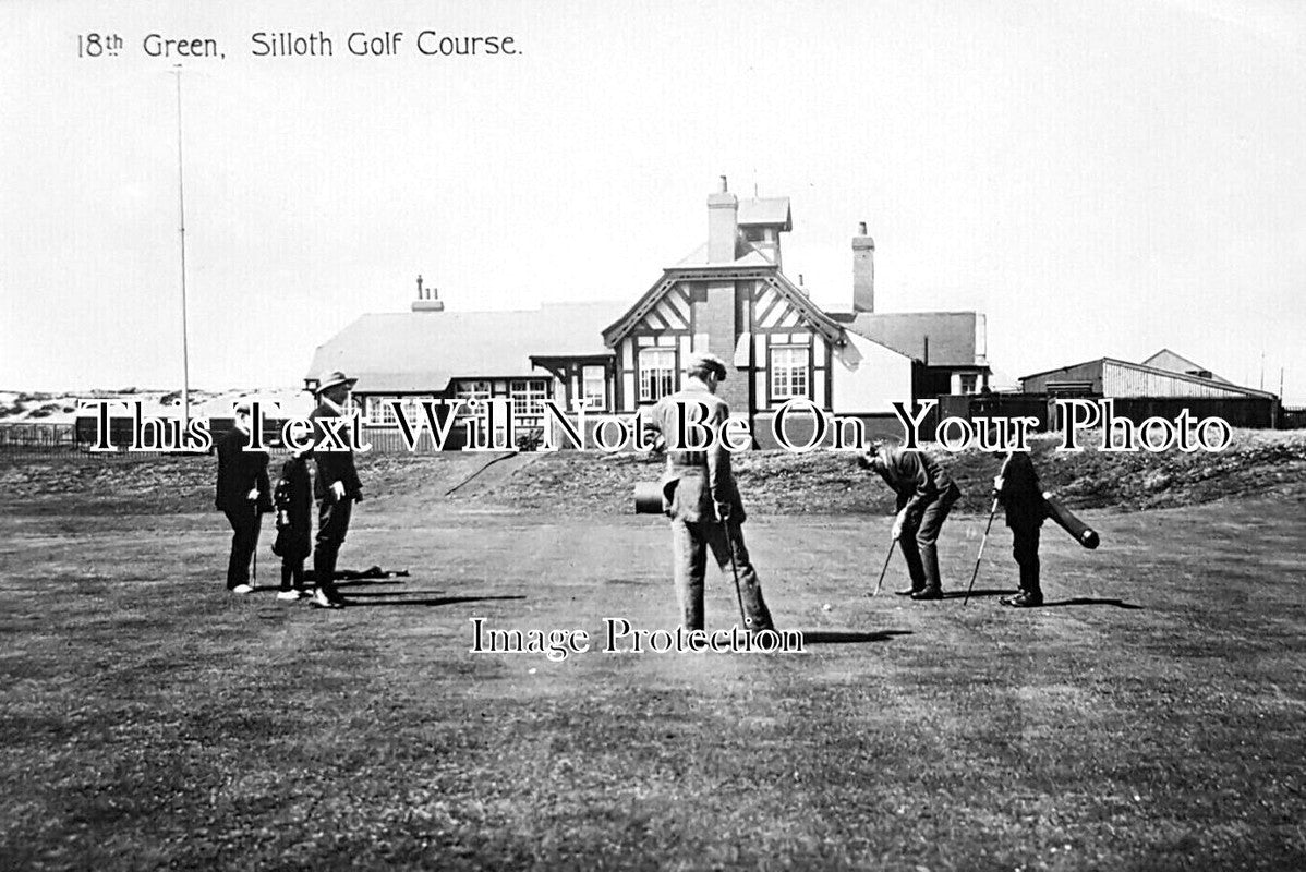 CU 1786 - 18th Green, Silloth Golf Course, Cumbria c1913