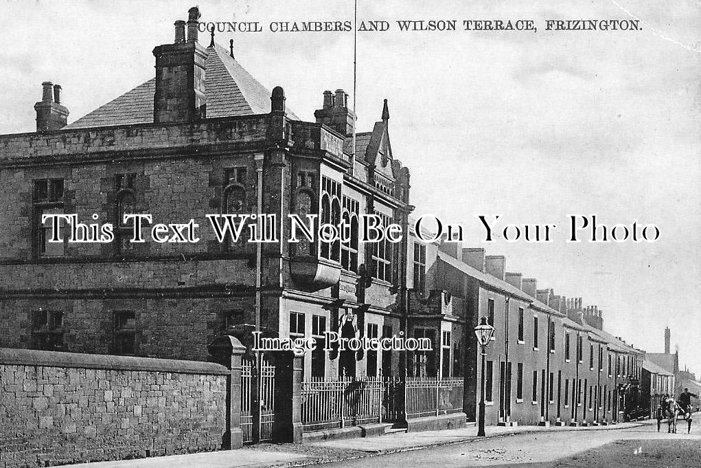 CU 1808 - Council Chambers & Wilson Terrace, Frizington, Cumbria c1909