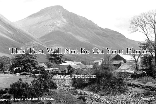 CU 1850 - Wasdale Head & Great Gable, Cumbria c1938