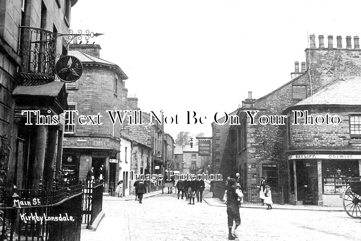 CU 1868 - Main Street, Kirkby Lonsdale, Cumbria c1911