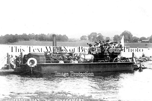 CU 1874 - Ferry Boat On Windermere, Cumbria c1906