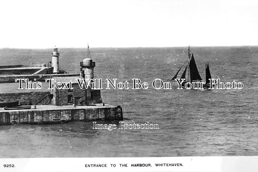 CU 1972 - Entrance To Whitehaven Harbour, Cumbria c1914