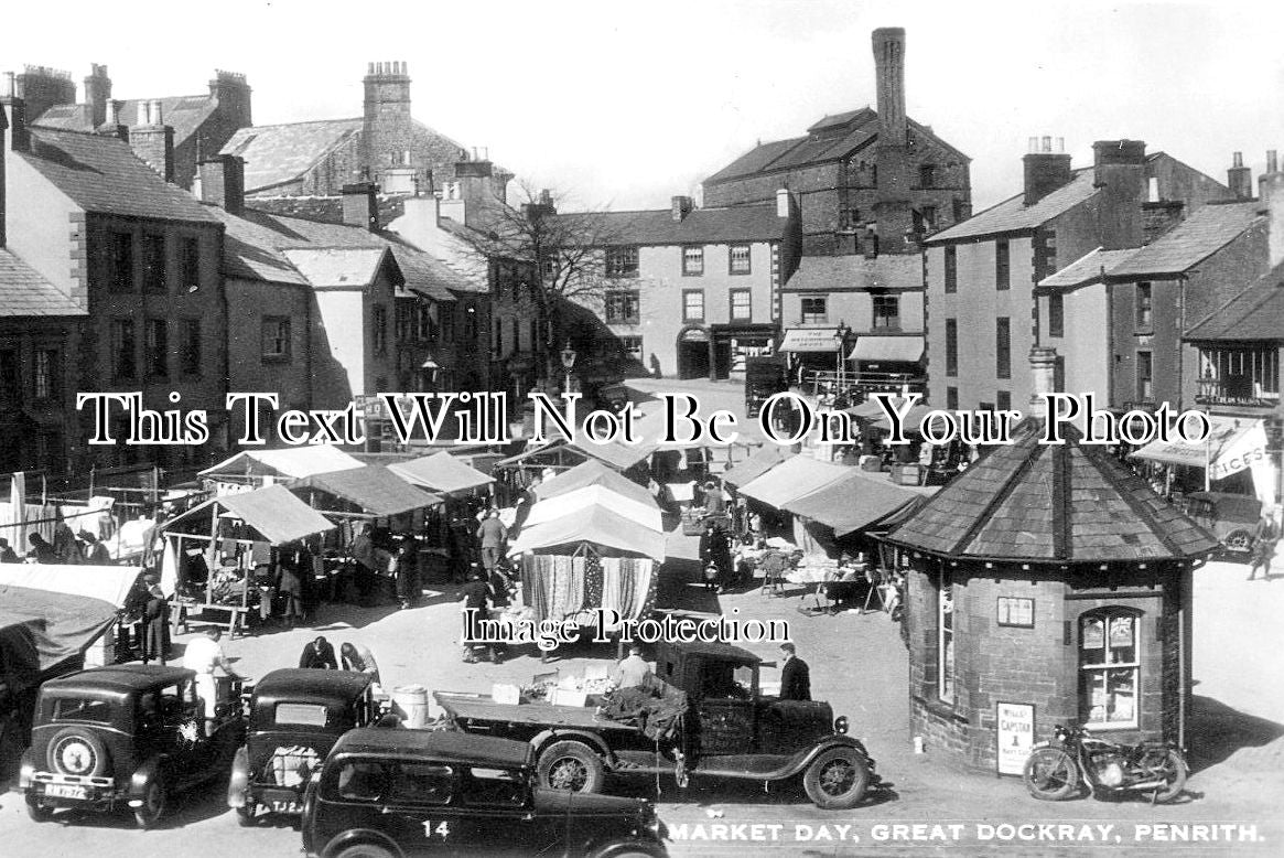 CU 1992 - Market Day, Great Dockray, Penrith, Cumbria