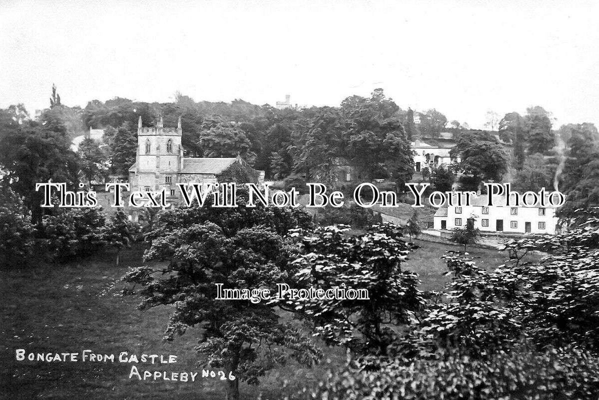 CU 1996 - Bongate From Castle, Appleby, Cumbria c1913