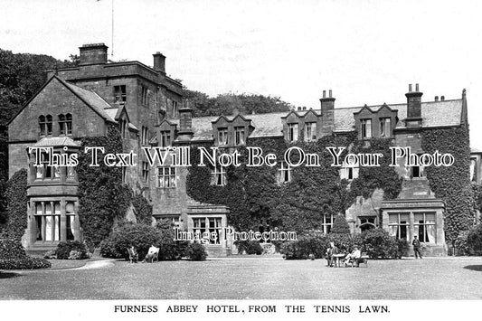 CU 2000 - Furness Abbey Hotel From The Tennis Lawn, Cumbria