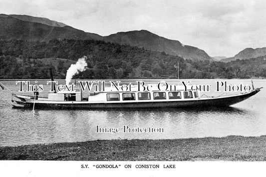 CU 2039 - SY Gondola On Coniston Lake, Cumbria