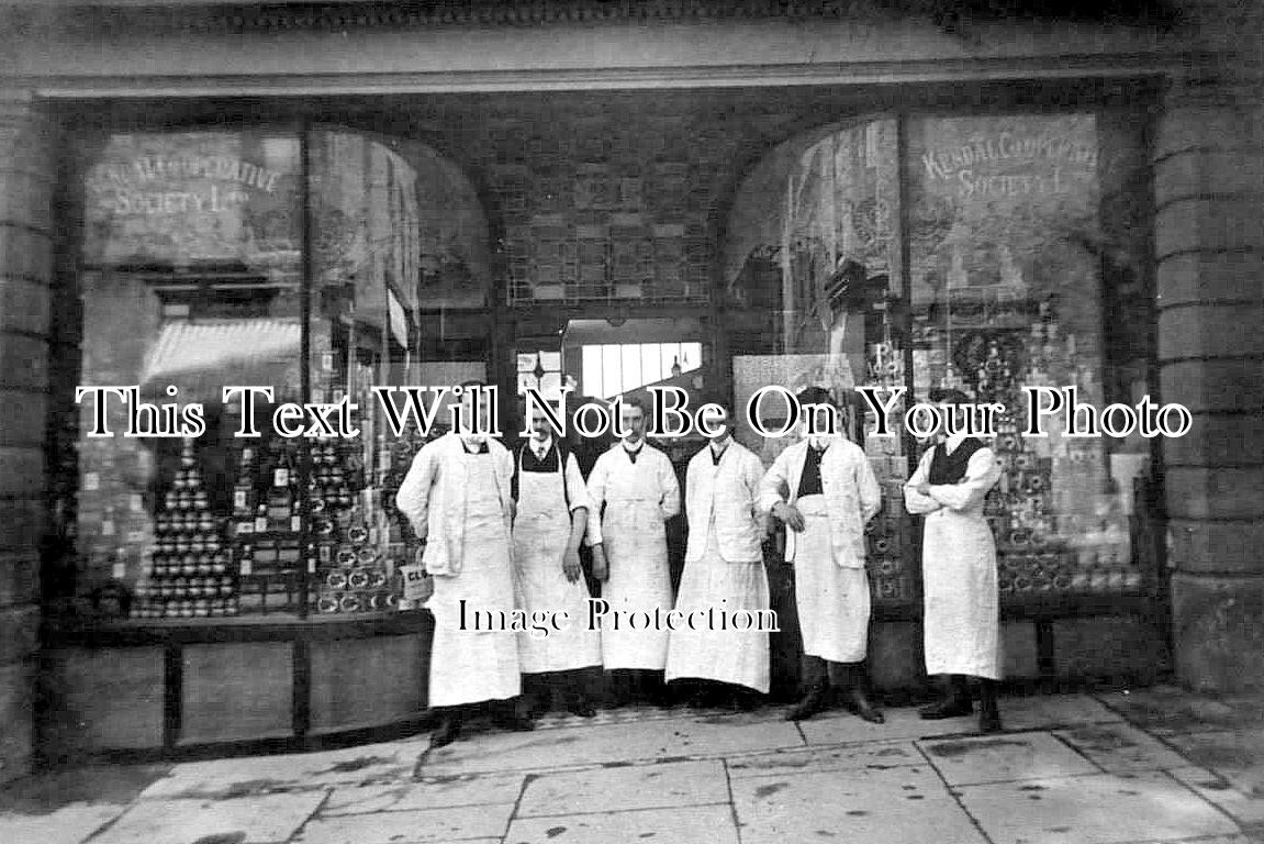 CU 2063 - Co-Operative Shop, Kendal, Cumbria c1906