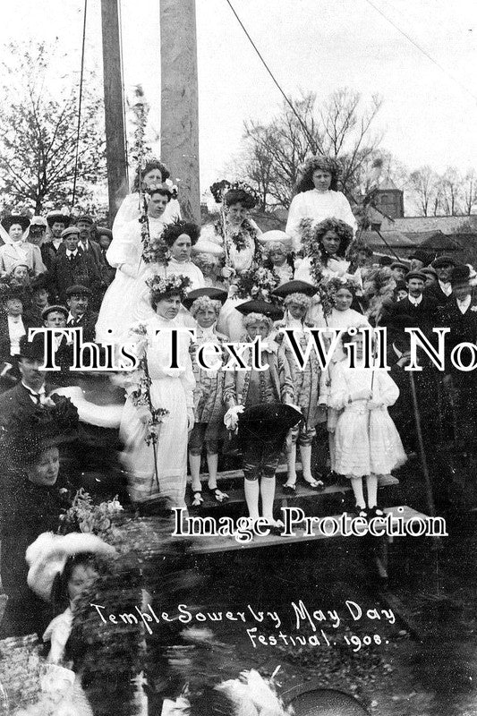 CU 2067 - Temple Sowerby May Day Festival, Cumbria 1908