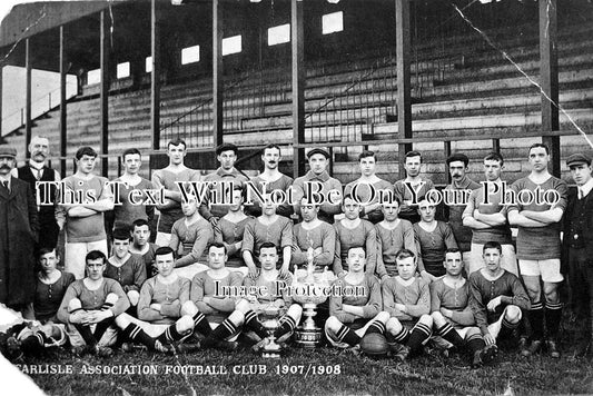 CU 207 - Carlisle Association Football Team, Cumbria, Cumberland 1907-08