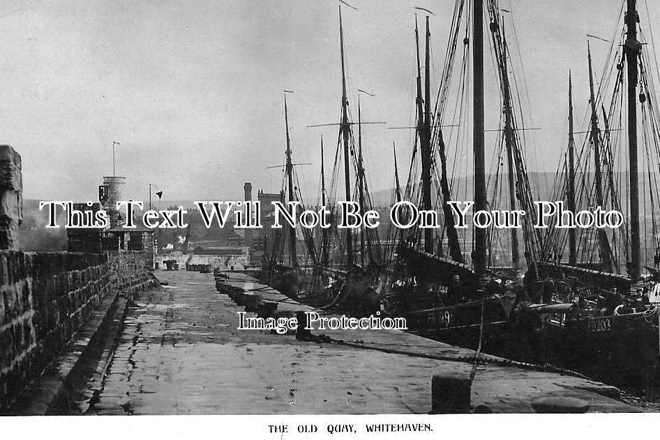 CU 209 - The Old Quay, Whitehaven, Cumbria, Cumberland c1914