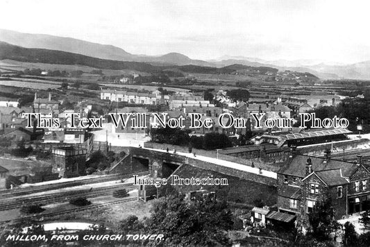 CU 2117 - Millon Railway Station From Church Tower, Cumbria