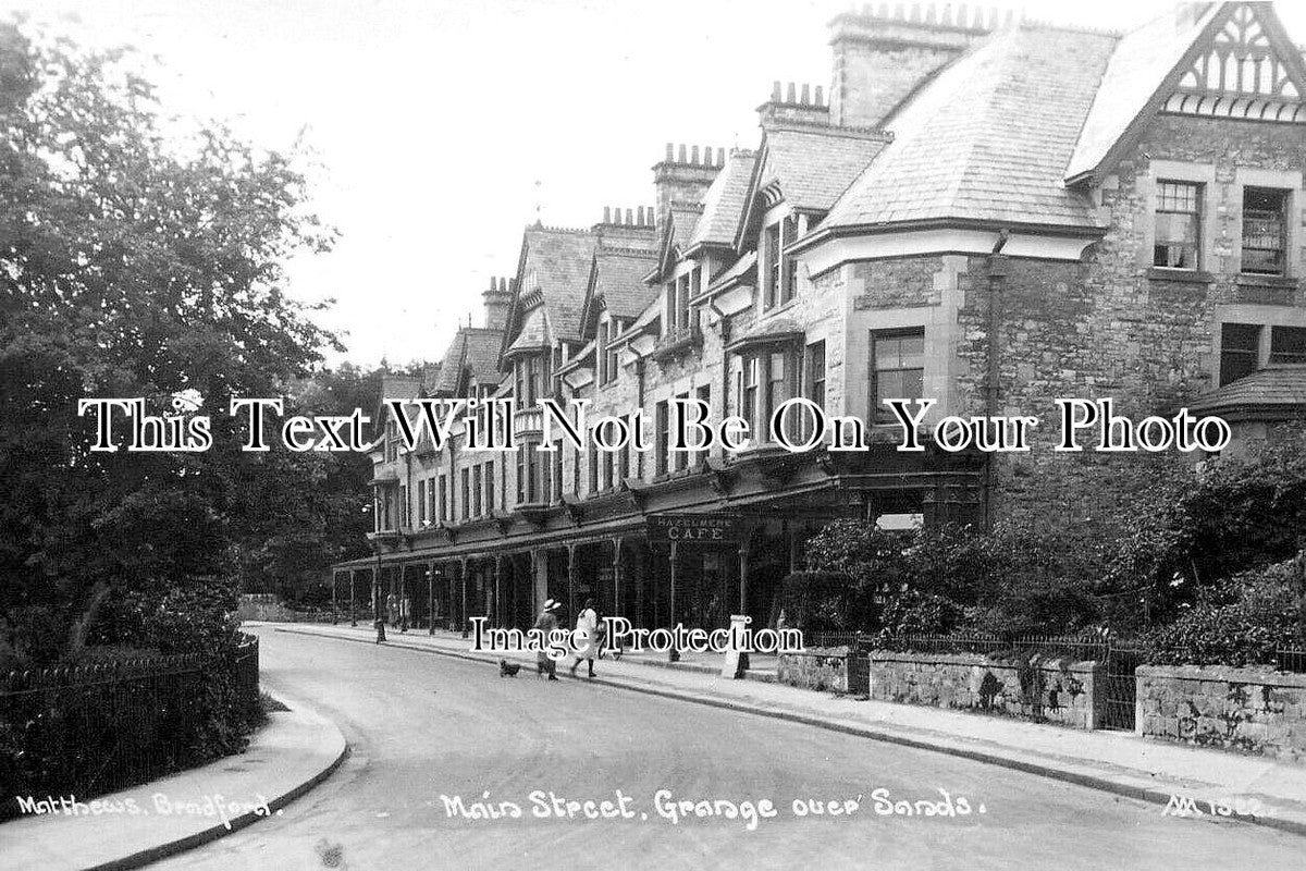 CU 2136 - Main Street, Grange Over Sands, Cumbria c1923