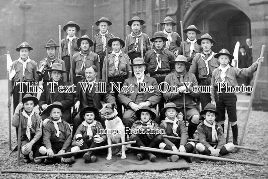 CU 2142 - Wigton Boy Scouts At Nelson School, Wigton, Cumbria c1913