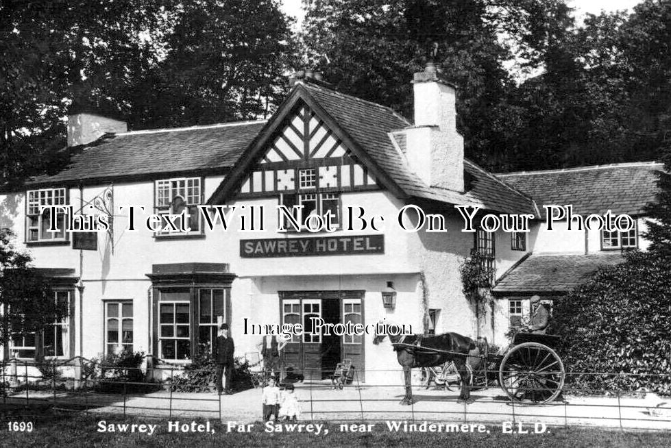 CU 2143 - The Sawrey Hotel, Far Sawrey Near Windermere, Cumbria