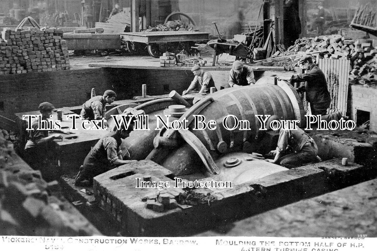 CU 2169 - Moulding Turbine Casing, Vickers Works, Barrow, Cumbria – JB ...