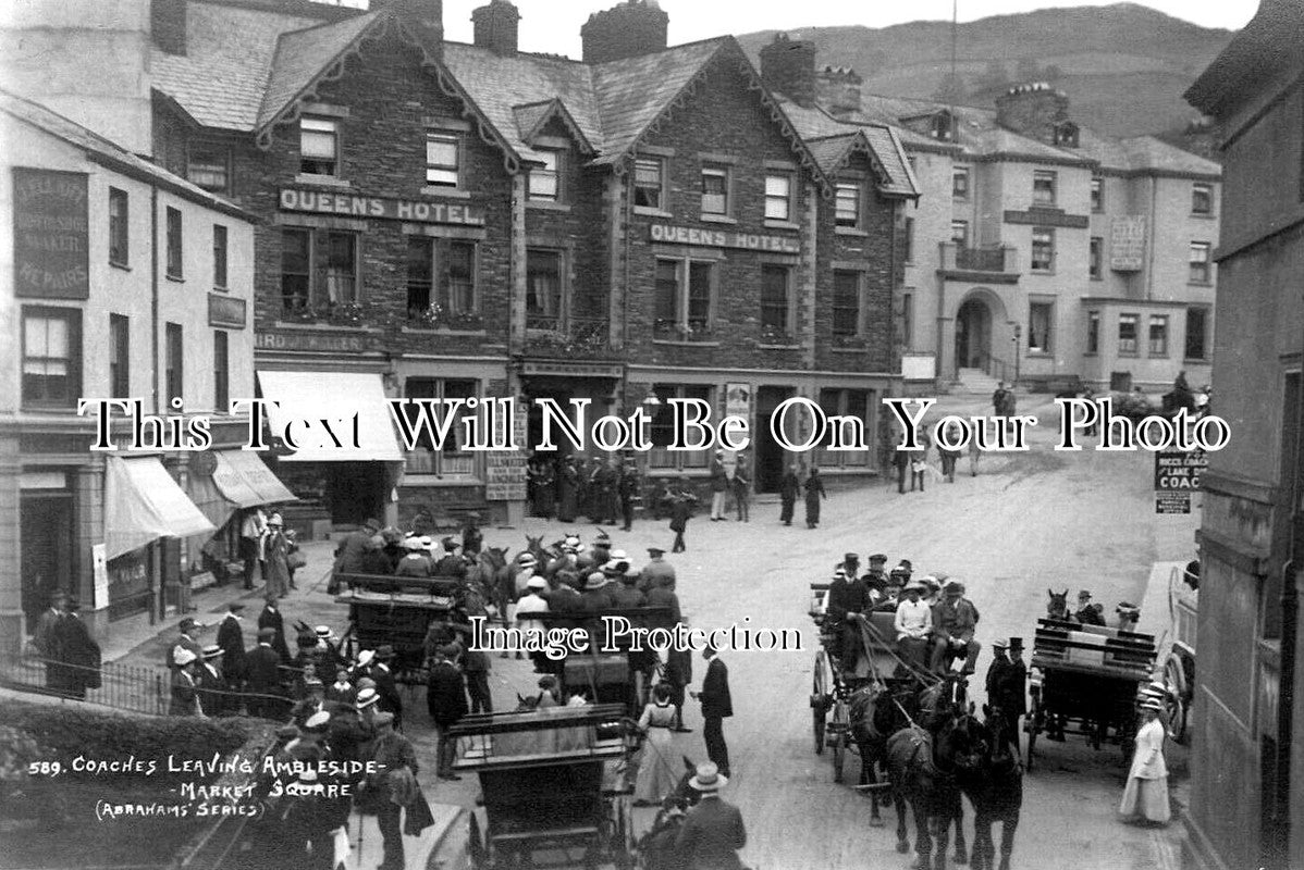 CU 2172 - The Queens Hotel, Market Square, Ambleside, Cumbria