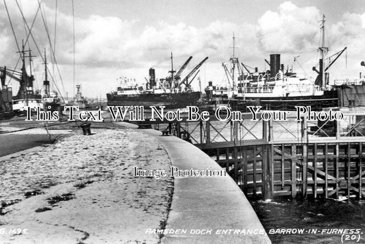 CU 2201 - Ramsden Dock Entrance, Barrow In Furness, Cumbria