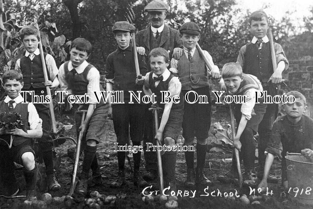 CU 2209 - Great Corby School Near Carlisle, Cumbria 1918