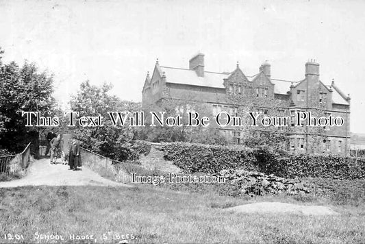 CU 222 - School House, St. Bees, Cumbria, Cumberland c1904