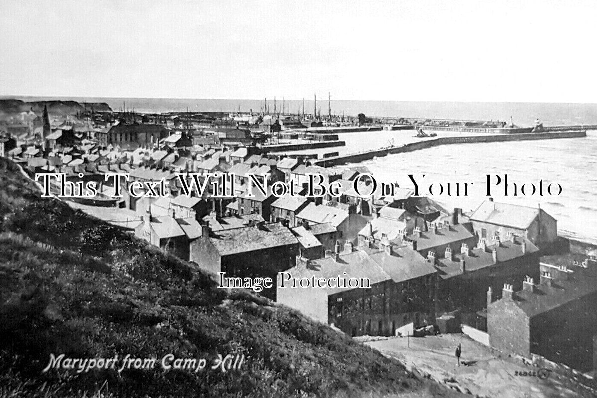 CU 2220 - Maryport From Camp Hill, Cumbria