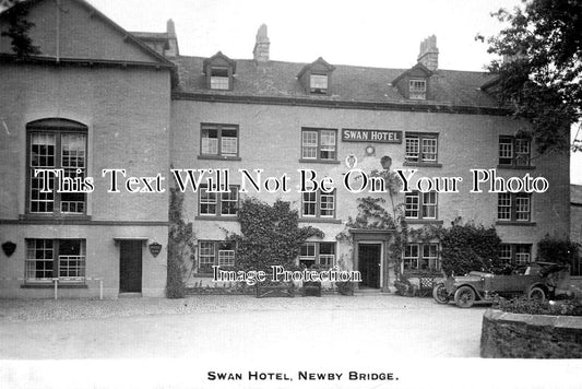 CU 2224 - The Swan Hotel, Newby Bridge, Cumbria c1922