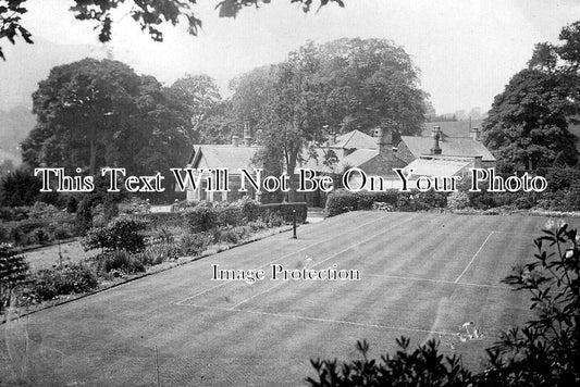 CU 2239 - Large House & Tennis Court, Sedbergh, Cumbria c1908