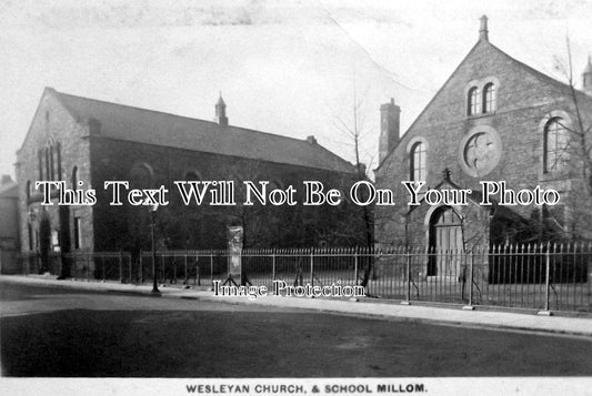 CU 236 - Wesleyan Church & School, Millom, Cumbria, Cumberland