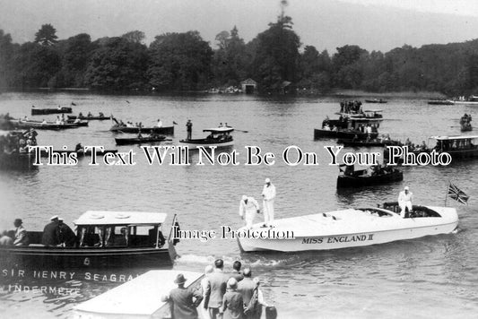 CU 265 - Sir Henry Seagrave On Windermere With 'Miss England', Cumbria, Cumberland