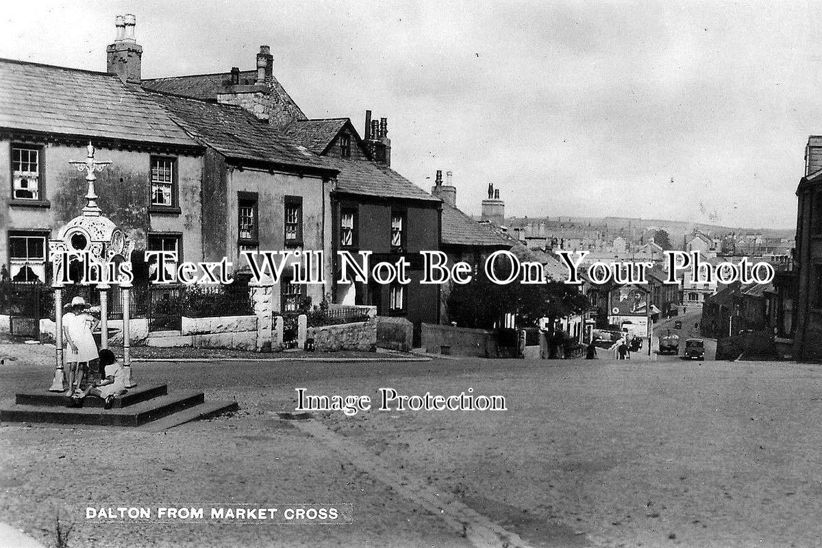 CU 327 - Dalton From Market Cross, Cumbria, Cumberland