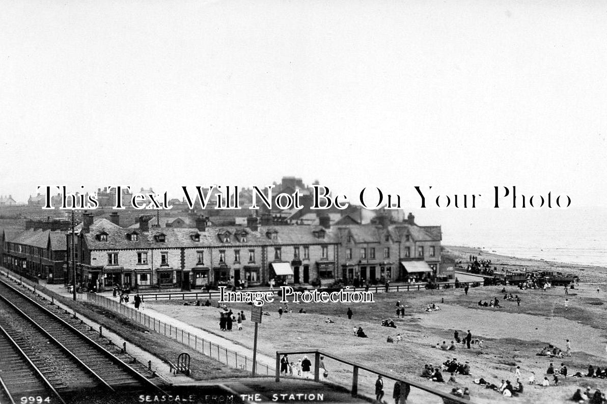 CU 334 - Seascale From The Railway Station, Cumbria, Cumberland