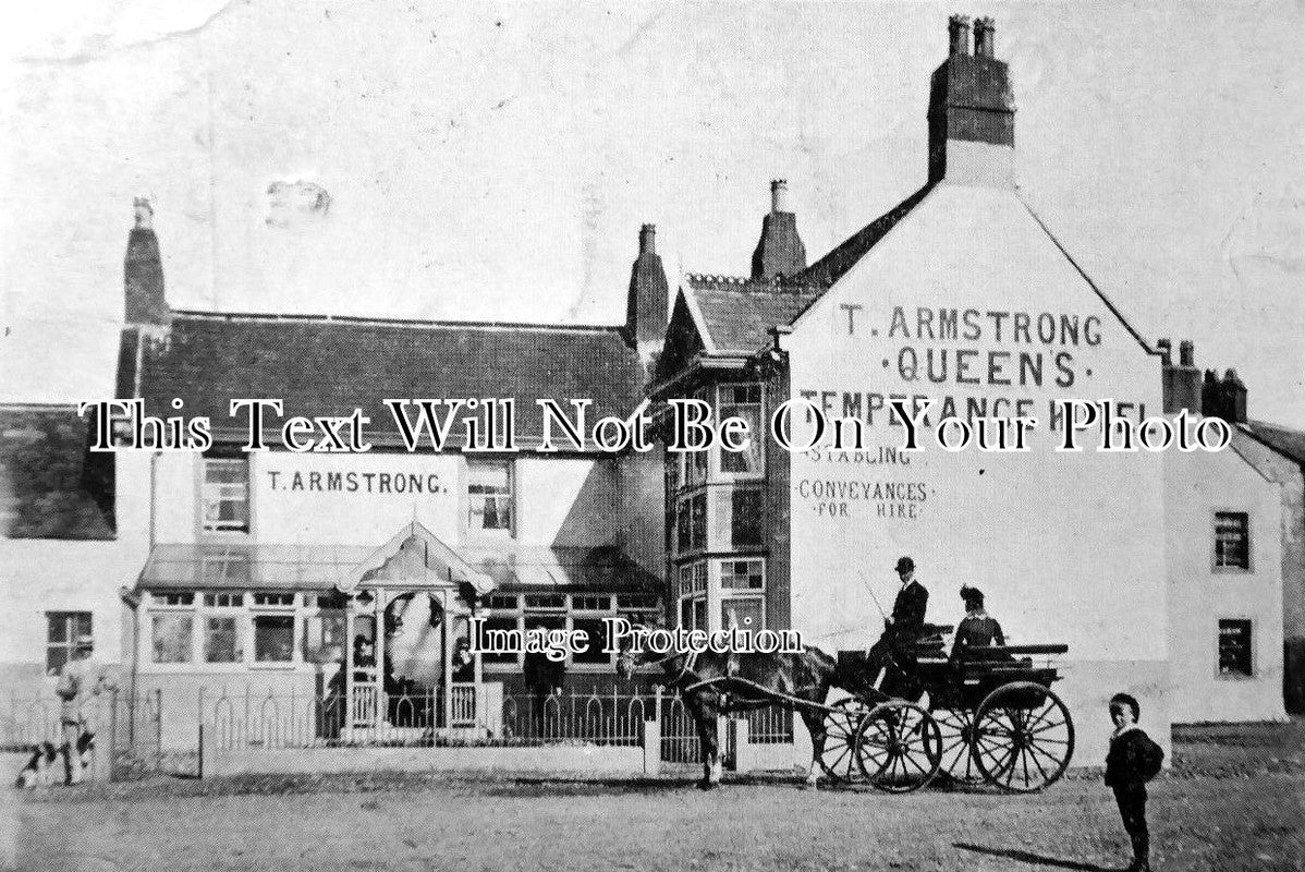 CU 335 - Queens Temperance Hotel, Allonby, Cumbria, Cumberland c1908