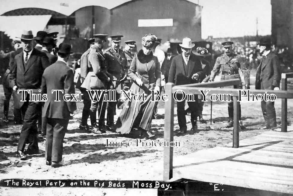 CU 363 - Royal Visit, Workington Steel Works, Cumbria, Cumberland c1917