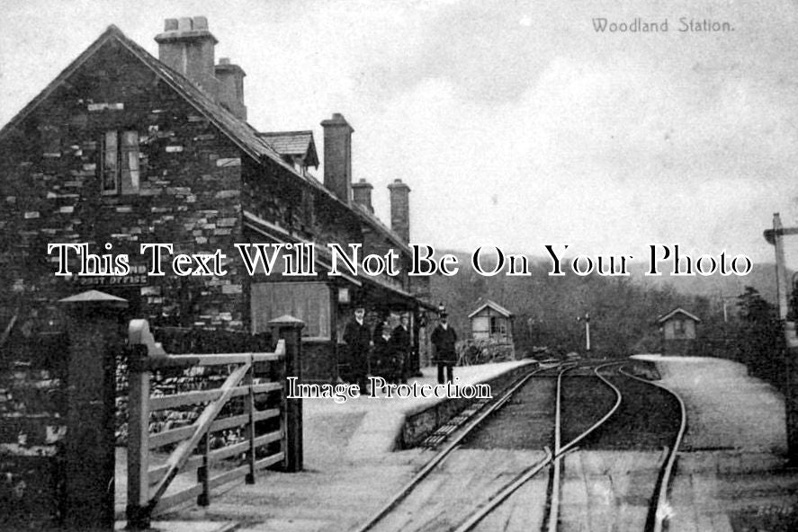 CU 374 - Woodland Railway Station, Furness, Coniston, Cumbria, Cumberland