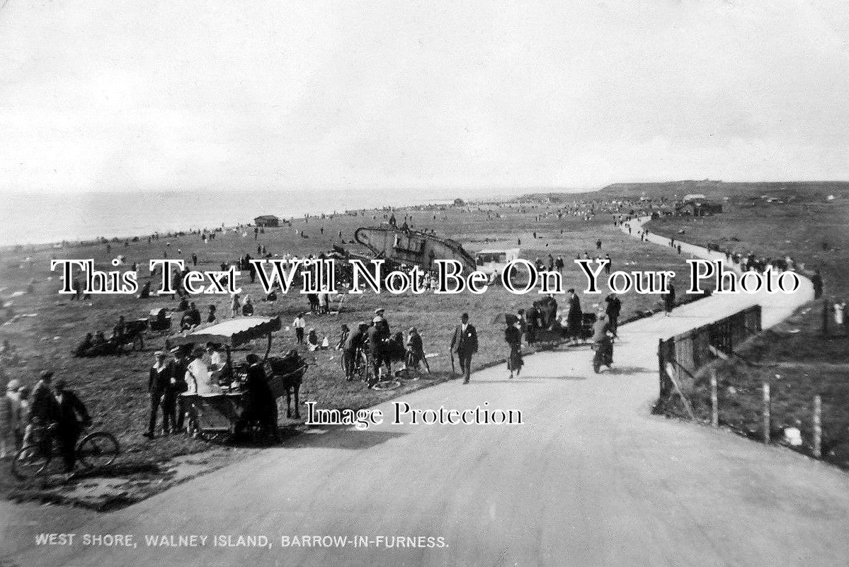 CU 400 - WW1 Tank, West Shore, Walney Island, Barrow-in-Furness, Cumbria, Cumberland