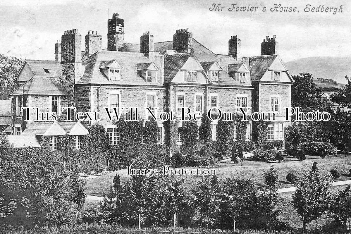 CU 413 - Mr Fowler's House, Sedbergh, Cumbria, Cumberland c1904