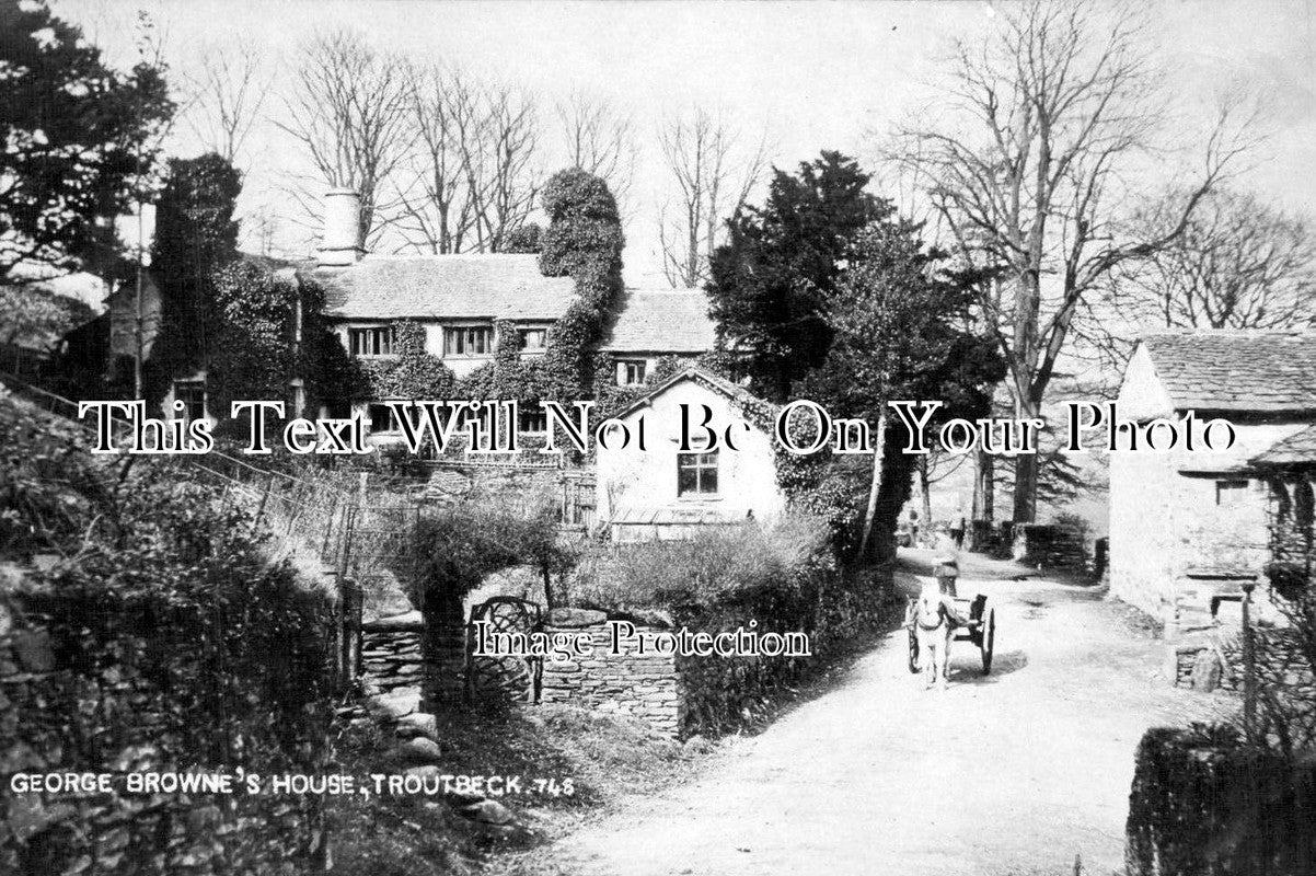 CU 417 - George Browne's House, Troutbeck, Cumbria, Cumberland