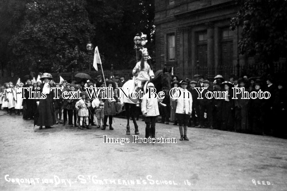 CU 43 - St Catherines School Coronation Day, Penrith, Cumbria, Cumberland