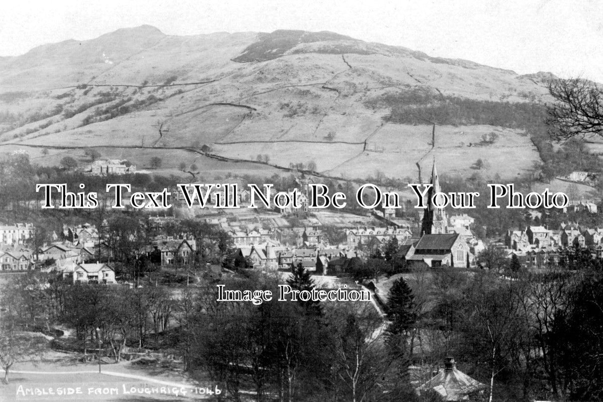 CU 434 - Ambleside From Loughrigg, Cumbria