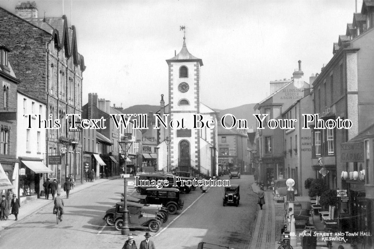 CU 508 - Main Street & Town Hall, Keswick, Cumbria