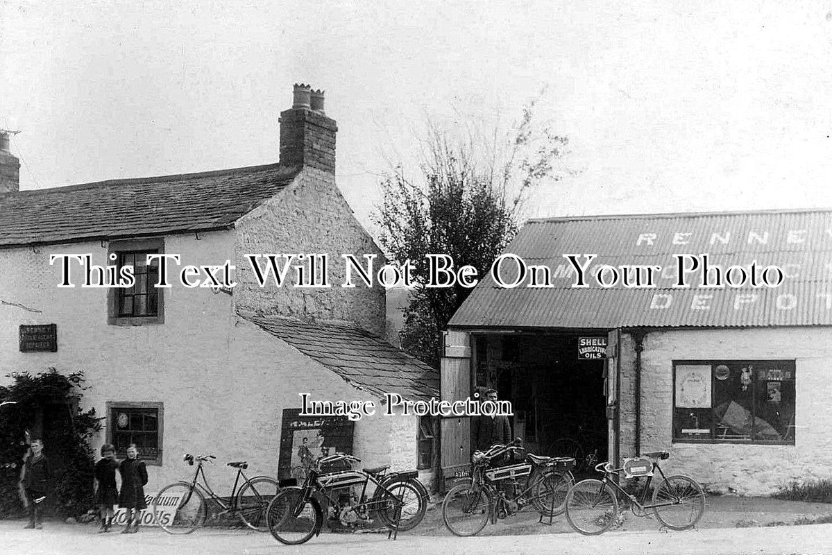 CU 525 - Renny's Motorcycle Co, Broughton Cross, Cockermouth, Cumberland, Cumbria