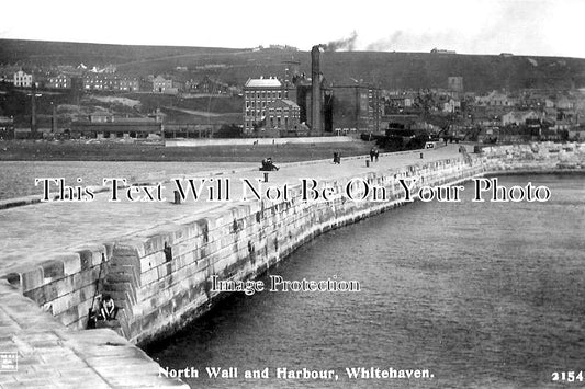 CU 688 - North Wall & Harbour, Whitehaven, Cumberland, Cumbria