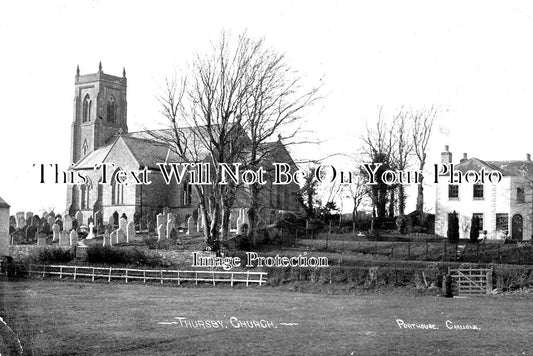 CU 725 - Thursby Church, Cumberland, Cumbria c1910