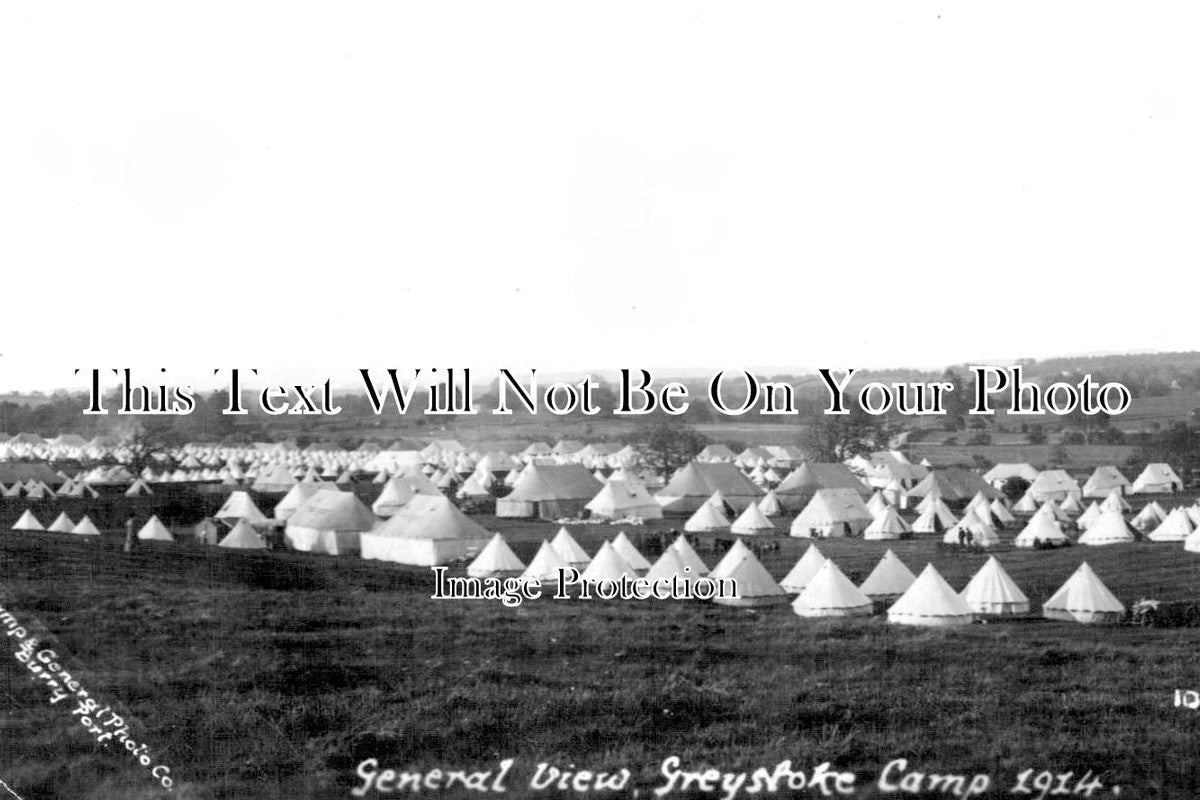 CU 741 - General View, Greystoke Camp, Cumberland, Cumbria 1914