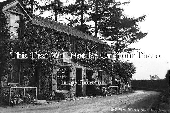 CU 742 - Mrs Mays Shop, Rosthwaite, Cumberland, Cumbria c1922